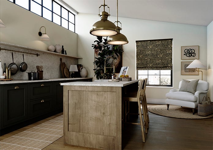 Indira, Charcoal - Roman Blind - Image 7